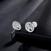Micory Tree of Life Stud Earrings 925 Silver Ladies with
