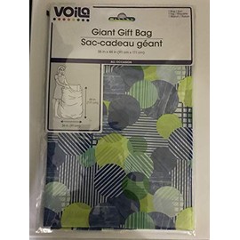 Giant Gift Bag 36 in x 44 in Blue, Green and Yellow Balls
