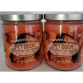 Specialty Pet Products Pet Odor Exterminator Candle, Pumpkin Spice - Pack of 2