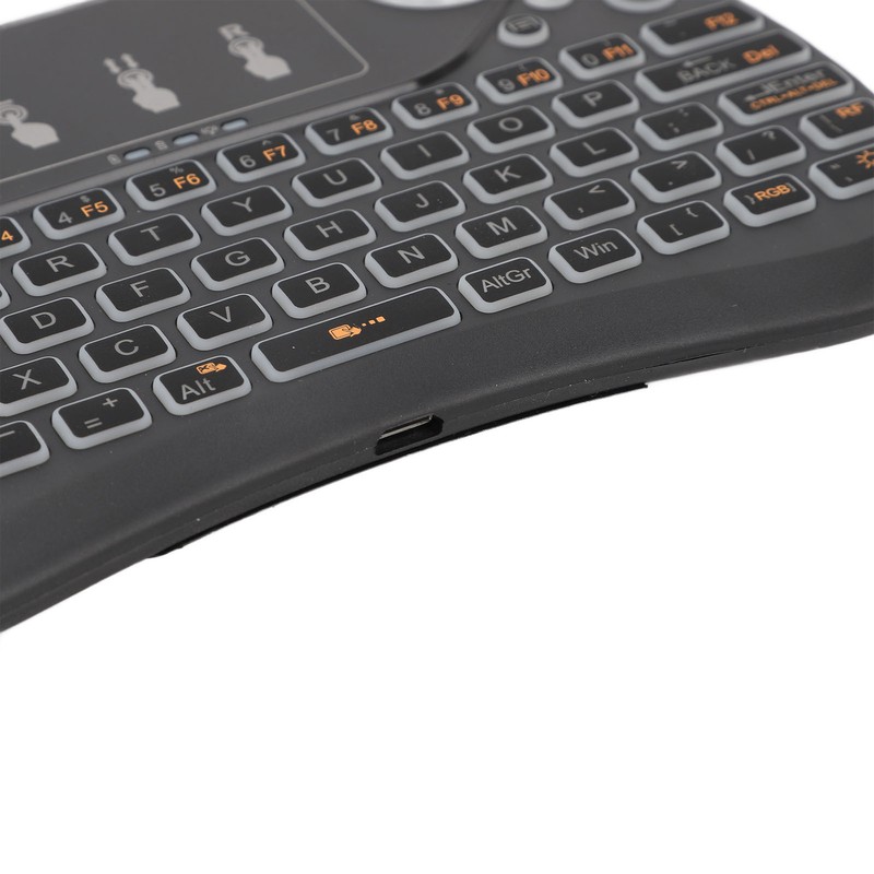 Mini Wireless Keyboard Touchpad Combo ABS Rechargeable Portable Remote Control