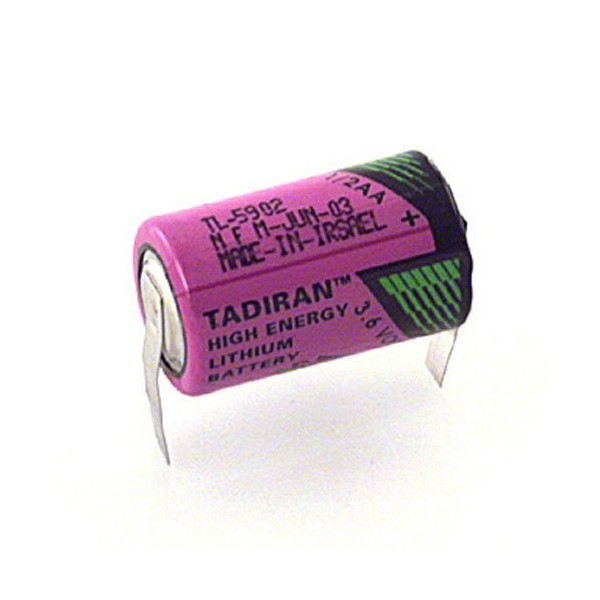 Tadiran TL-5902/T iXtra Series 1/2 AA 3.6V Lithium Battery - T Terminal