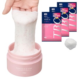 TBC Body Scrub Soap (Skin Treatment Bath) Bath Stretching Massage Scrub Soap Body Care Blackhead Keratin Care Beauty Ingredients Formulated Bath Additive