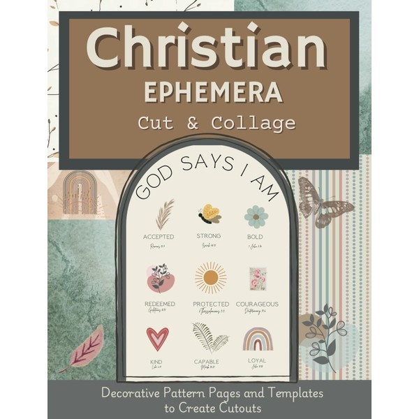 Christian Ephemera Cut & Collage: Decorative Pattern Pages and Templates