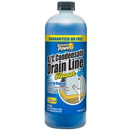Instant Power A/C Condensate Drain Line Cleaner - AC & HVAC Unclogger for Air Conditioner Drain Lines, Prevents Odors & Water Damage, Safe for Pipes & Septic Systems - 32 oz (Pack of 1)