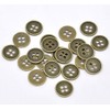 20 Metal Round 4 Hole Antique Bronze Vintage Colour 12mm