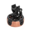 Round Side Camera Handle Handgrip Wooden Quick Release NATO Rail