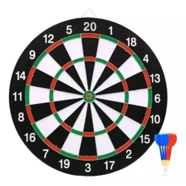 KFMX Tiro Al Blanco Juego De Dardos Tablero 6 Dardos