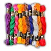 Large Metallic Skeins 10 Coloured Hand Embroidery Thread skeins Floss