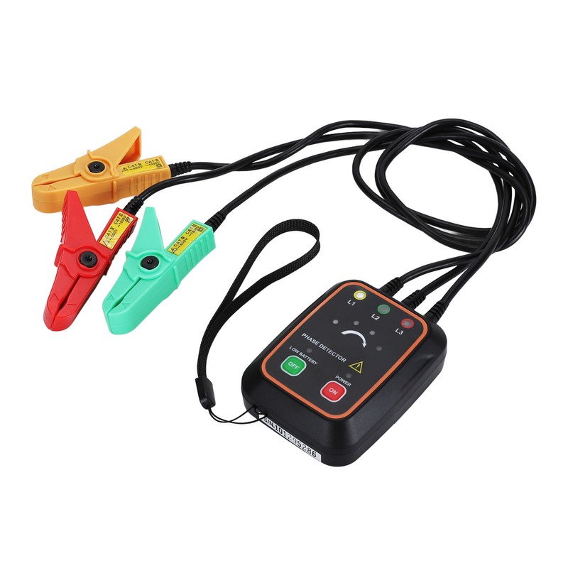 Phase Sequence Detector Non Contact Tester 3PH AC Meter Monitor