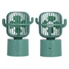 Mini Fan Cactus Shape Shaking Head Low Noise USB Charging