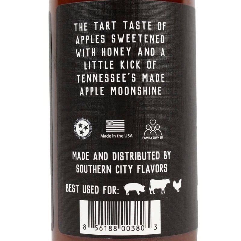 SOUTHERN CITY FLAVORS Apple Moonshine Grilling Sauce, 15 OZ