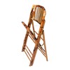 Commercial Seating Products Bamboo Folding Chairs, 1-Pack, Wood