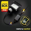 IP68 2/3 Way Waterproof Outdoor 3 Cable PG9 Black Plastic