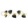 Birds Feeder Hanging Metal Green Leaf Shape Hummingbirds Feeder for