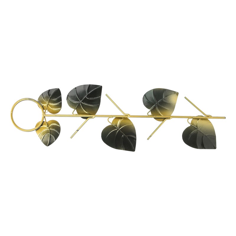 Birds Feeder Hanging Metal Green Leaf Shape Hummingbirds Feeder for