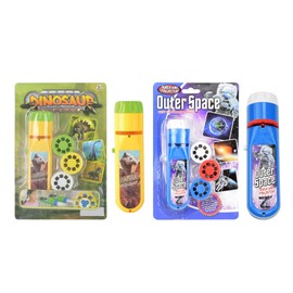 NOOLY Torch Projector Toy for Children Torch Learning Toy from 3 Years TYWJ-01 (Dinosaurs and Space) Q6601