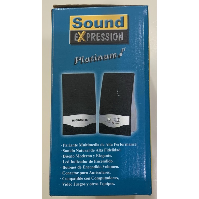 Micronics SPEAKER SET MULTIMEDIA COMPUTER MICRONICS EXPRESSION HEADPHONE JACK WALKMAN