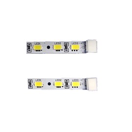 2PIECES Practical Refrigerator Lamp Strip 0064001874 LED Light Strip for Haier BCD-459WDSS Refrigerator Light Replacement Part