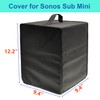 SHTCSZBA Sonos Sub Cover - Heavy Duty 600D, Dustproof, Water-Resistant,