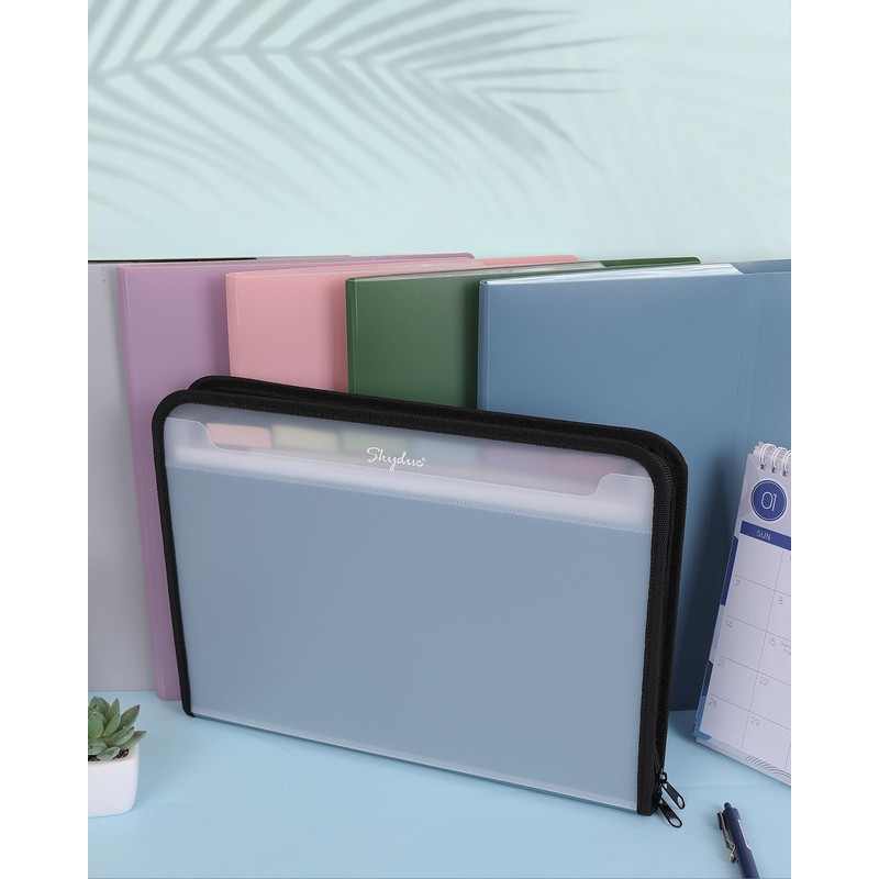 Document Organizer, Accordion Folder with Front Pocket, 7 Pocket Expanding