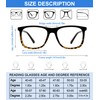 AEZUNI Extra Large Reading Glasses 4.00 Oversized Square Men Readers