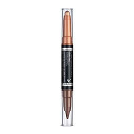 Manhattan Eyemazing Double Effect Eyeshadow & Liner â Brauner 2-in-1 Lidschatten & Eyeliner Stift zum Drehen â Farbe 002 Molten Metal â 1 x 1.6g