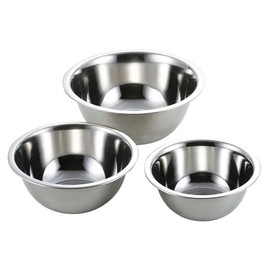 Liberty Corporation LD-453 Style Kitchenware Stainless Steel Bowl, Set of 3, 6.3, 7.1, 8.7 inches (16, 18, 22 cm)