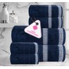 CASA COPENHAGEN Solitaire 6 Pieces Towel Set- Light Navy, 600