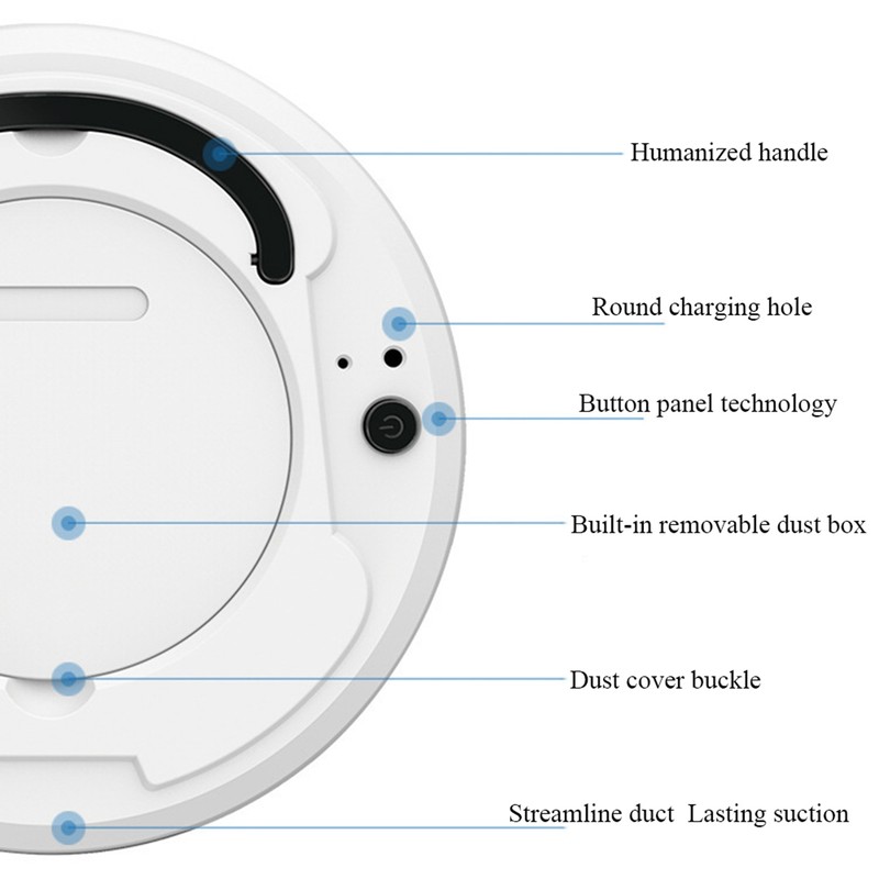Multifunctional Smart USB Robot Vacuum Cleaner Mini Cleaner Sweeper for