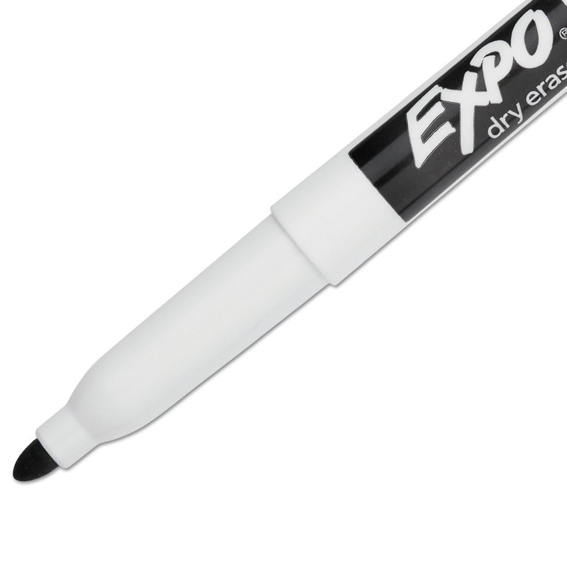 Expo Dry Erase Markers, Fine Tip, Black, 36/Pack (1921062)