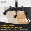 WKWKER Rolling Stool Height Adjustable 360° Swivel Stool with Wheels