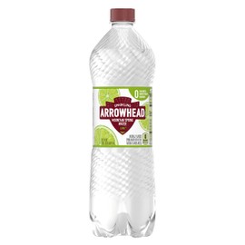 Arrowhead Sparkling Water, Zesty Lime, 1 Liter