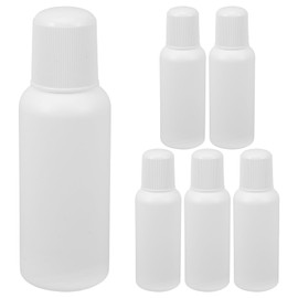 LIOOBO Sponge Head Bottle 50ml Applicator Bottle Lotion Storage Container Plastic Bottle Refillable Travel Cosmetic 6pcs