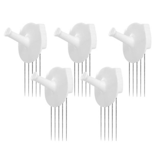 HOTLISTOR Reusable Multipurpose Wall Hook White 5PCS 10PCS Decorative Pin