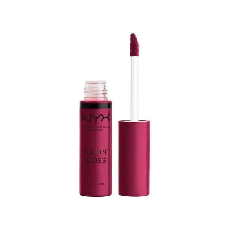 Labial Líquido Nyx Butter Gloss Cobertura Ligera A Media 8ml