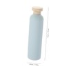 MERRYHAPY 4pcs Refillable Plastic Shampoo Bottles with Flip Lids 260ml