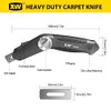XW Retractable Carpet Knife with Twist-lock Design, Heavy Duty Zinc