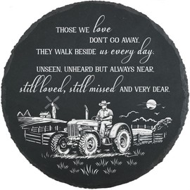 Farmer Memorial Stone Farming Memorial Gifts for Loss of Farmer Loss of Dad Grandpa Uncle Garden Stepping Stone Remembrance of Farmer Plaque Sympathy Gift TNA38