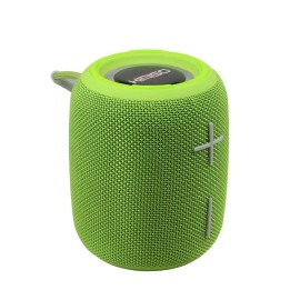 Portable Green Speaker with RGB Lights Multiple Inputs Handle & Loud Sound for Universal Cell Phone Made in ChinaMaterial: Durable ABS plastic with integrated electronic components, Feature: Multiple audio input options and portable handle for easy trans