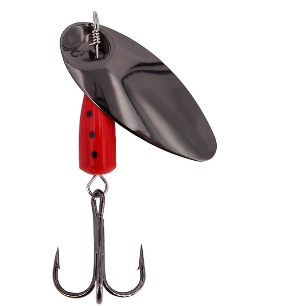 FISHN Black Spinner 14.5gr, 4.8cm - The ultimate spinner for