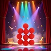 ROMI FLORIA 10Pcs Red Sponge Balls Soft Magic Tool Sponge