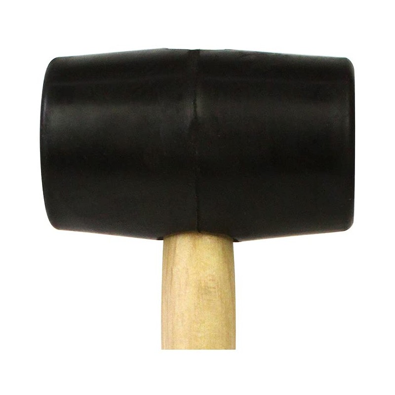 SK11 Wooden Handle Rubber Hammer, 1LBS