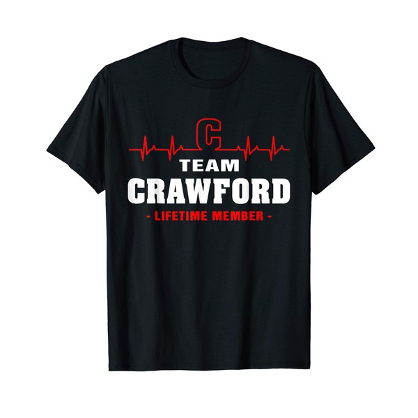 Crawford Surname name Family team Crawford lifetime member T-Shirt