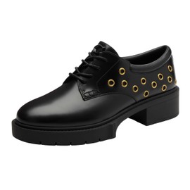 Coach Women's Lyla Derby Oxford, Black, 6