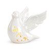 Napco Flying Dove with Design Bright White 6 x 5.75
