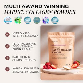 Inspiriko Marine Collagen Powder for Women, Hydrolized Collagen Peptides