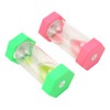 2pcs Hexagonal Hourglass 15 Minutes Learning Sand Timer Portable Plastic