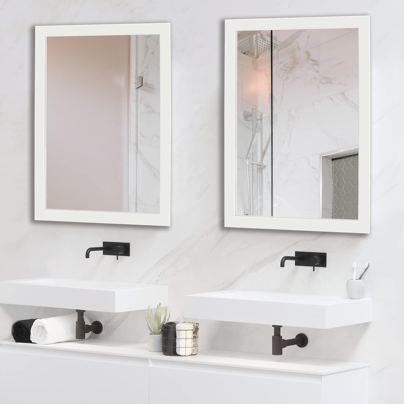 Ruomeng Ruomeng Rectangular Wall Mirror 20" x 28" for Bathroom,