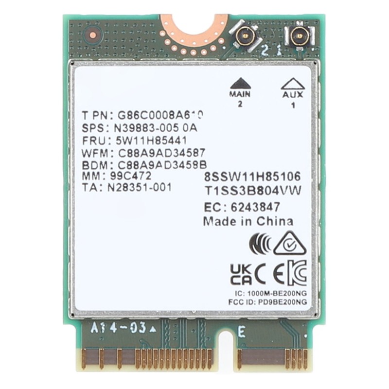 BE200NGW WiFi 7 Network Card for Intel BE200 8774Mbps Supports