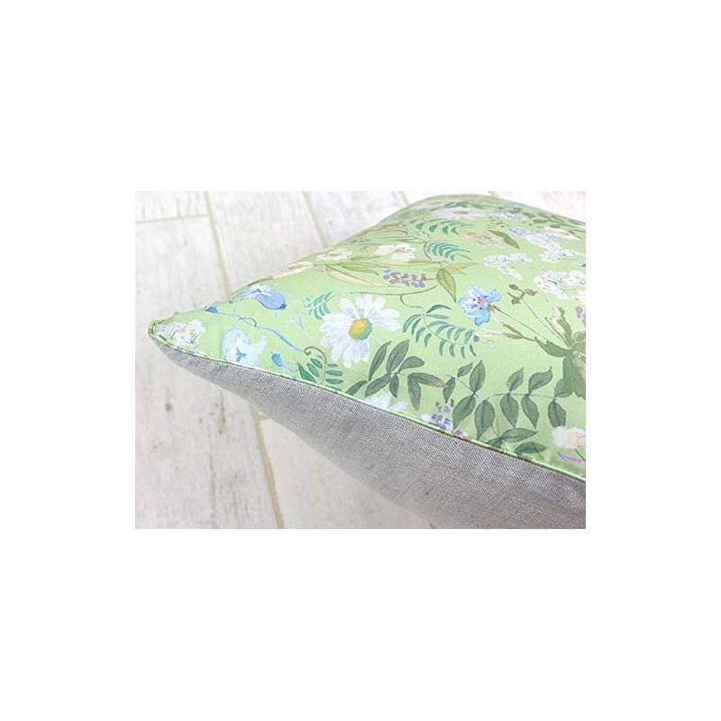 DDintex FLORET LONDON Cushion Cover, Chartwell Green, 17.7 x 17.7